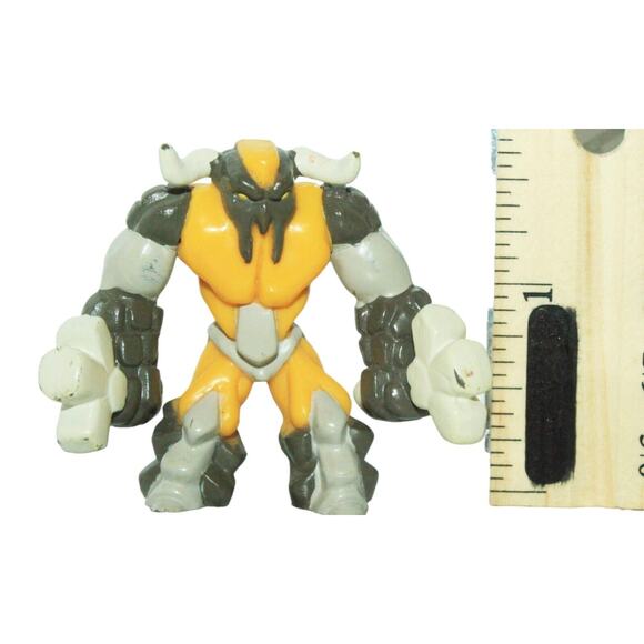 2 Pc Lot - Vintage Gormiti Gravitus The Strong & Bullrock 1.5" Toy Figures - Picture 2 of 8